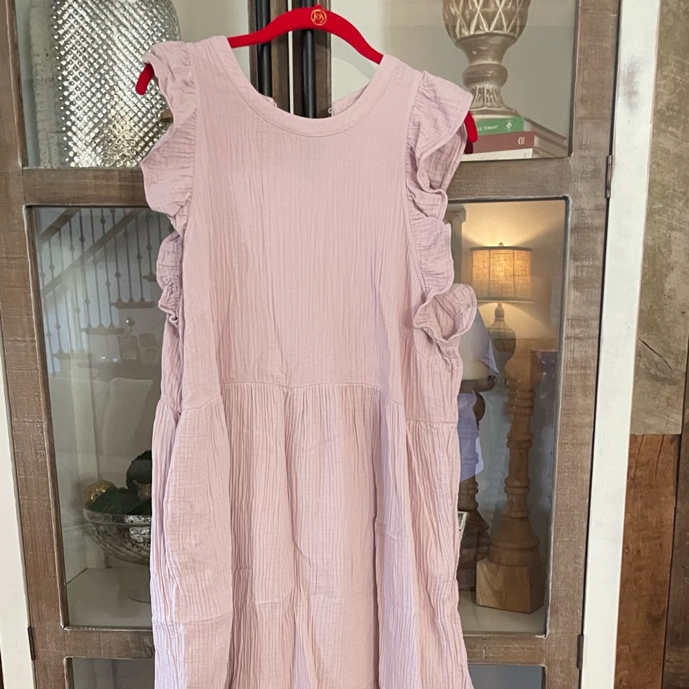 Universal Thread blush pink flutter sleeve dress with pockets